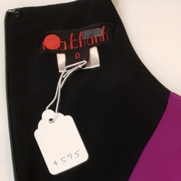 Nha Khanh NWOT block color high low slip dress - Picture 11 of 11